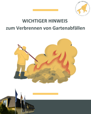 Hinweis zum Verbrennen von pflanzlichen Abfällen